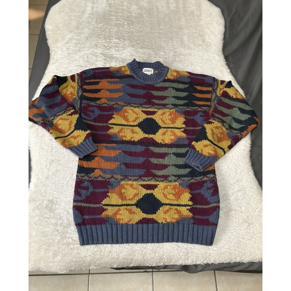 UNIONBAY Other - Vintage Union Bay Men's Multicolor Y2K Sweater Size Medium Knit